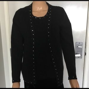 NEIMAN MARCUS Cashmere twin set sz M
